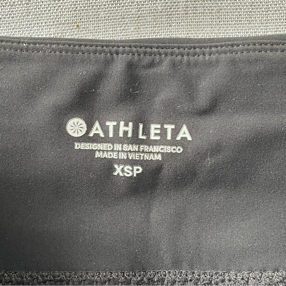 Athleta Stellar Solid Black Zip Legging Tights Si… - image 6